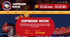 Desktop Screenshot of haywardneon.com